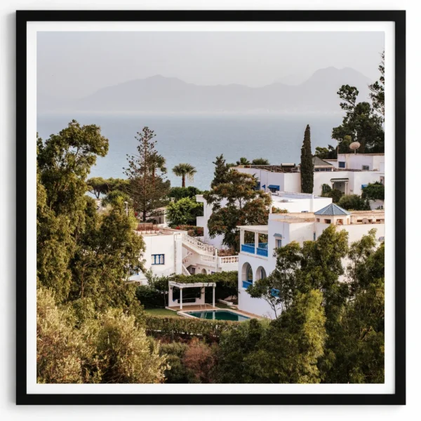 flokkmann-art-prints_sidi-bou-said_innrammet Sidi Bou Said, Tunisia